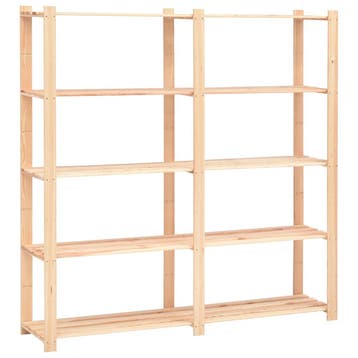 vidaXL Opbergrek 5-laags 170x38x170 cm massief grenenhout, Verzenden
