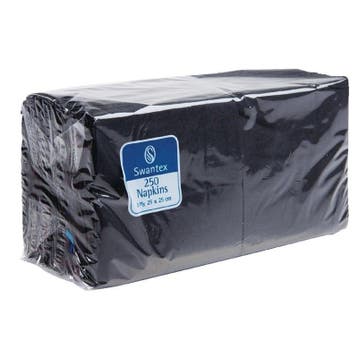 Zwarte Servetten | Voor GAS-F980 | 2 Laags | 2000 Stuks |, Verzenden