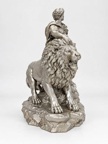 sculptuur, Imperatore Romano con Leone – Scultura
