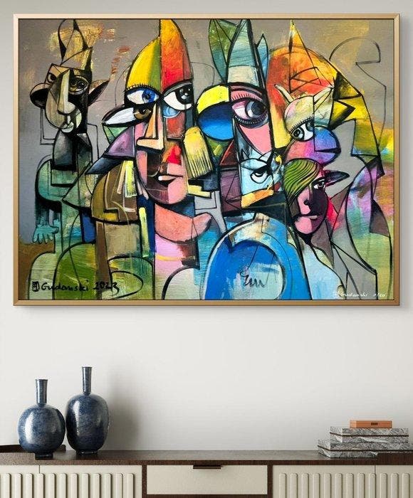 Andrzej Gudaski - Multi-personality - XL, Antiek en Kunst, Kunst | Designobjecten