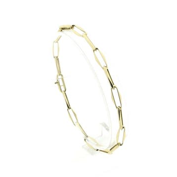 Gouden closed forever armband. (Schakelarmband), Ophalen of Verzenden, Gebruikt, Goud, Goud