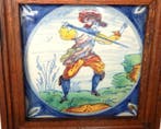 Carreau - Vintage ingelijste Royal Tichelaar Makkum