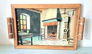 Plateau décoratif - Luc Gérard ELGEE - France - Art Déco, Antiquités & Art