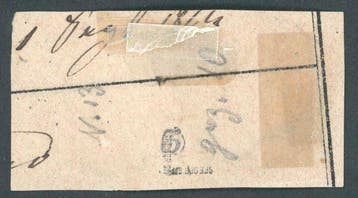 Baden 1862 - Briefstuk met gemengde frankering 1 Kr, Gestempeld