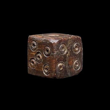 Oud-Romeins, Keizerrijk Been dobbelsteen - Ancient Roman