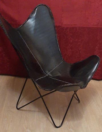 Stoel - Butterfly stoel (3107) - Leder, Staal