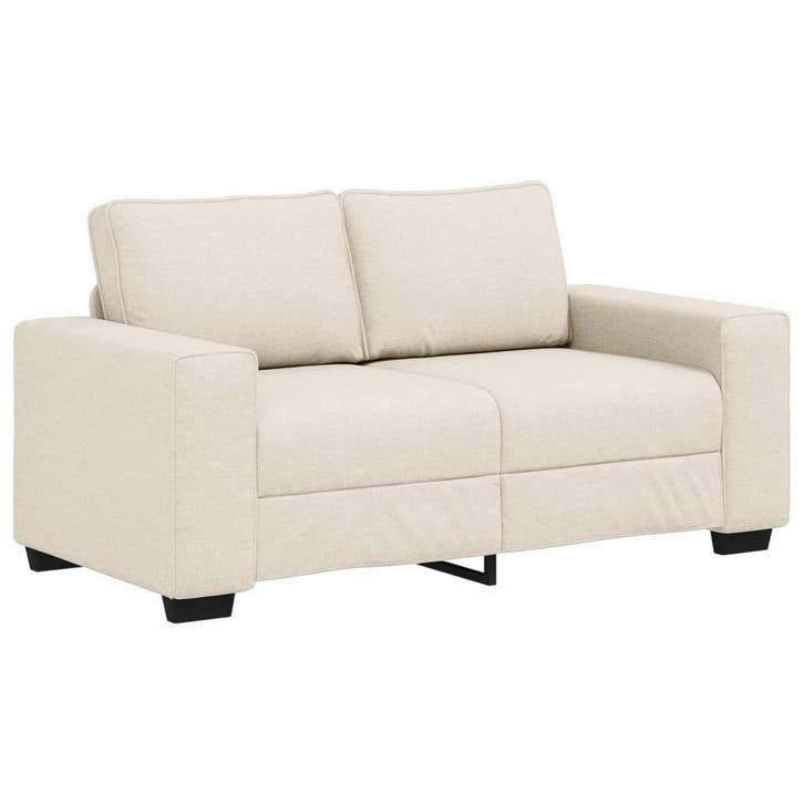 vidaXL 2-Zits Sofa Beige 160 cm Linnen-mix stof, Maison & Meubles, Canapés | Salons, Envoi