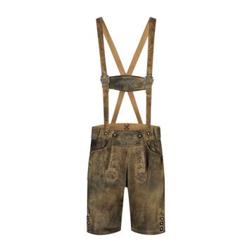 Trachtenhosen Herren faux leather, kurz, Urban Retro, Verzenden, Nieuw