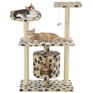 vidaXL Kattenkrabpaal met sisal krabpalen 95 cm, Verzenden, Nieuw