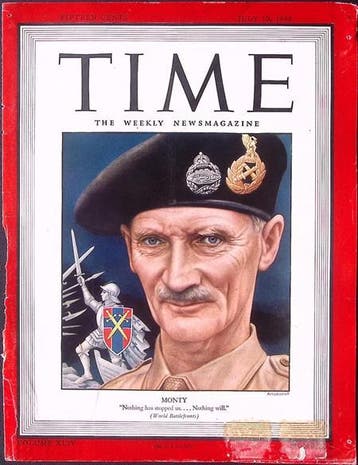 Cover Time Magazine1944 met Bernard Montgomery (lijst optie), Verzenden, Foto of Poster