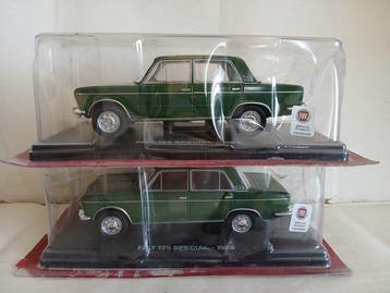 Hachette 1:24 - Voiture miniature (4) - Lotto con 4 Fiat