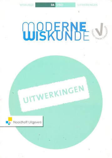 Moderne Wiskunde VWO 3A Uitwerkingen, Verzenden, Nieuw