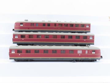 Liliput H0 - 126 04 - Treinstel (1) - 3-Delige set VT06 - DB, Nieuw
