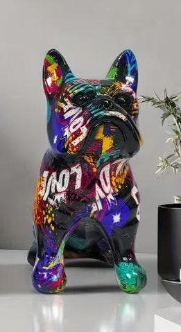 Figurine - Bulldog Francese Pop - Résine