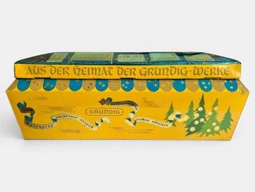 Grundig - Rare Vintage Lithographed Promotional - Blikken