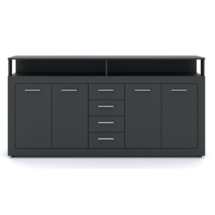 Dressoir  190 cm Breed Antraciet Antraciet (Dressoirs), Maison & Meubles, Armoires | Dressoirs, Envoi