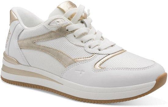 Tamaris Comfort Essentials Dames Sneakers - WIT/GOUD Maat 39, Vêtements | Femmes, Chaussures, Envoi
