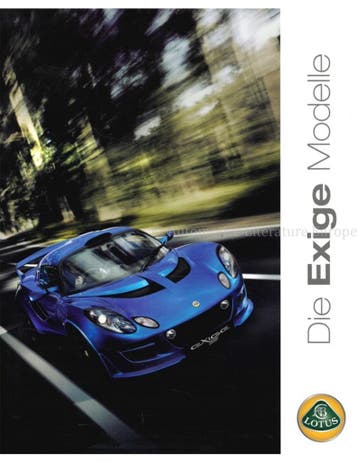2009 LOTUS EXIGE S BROCHURE DUITS, Ophalen of Verzenden
