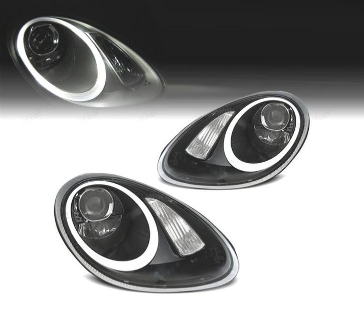 PHARE POUR PORSCHE BOXTER 987 05-08 ANGELS EYES FOND NOIR, Autos : Pièces & Accessoires, Éclairage, Envoi