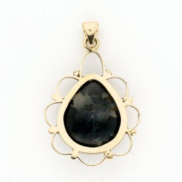 Hanger - 14 karaat Geel goud - Mosagaat
