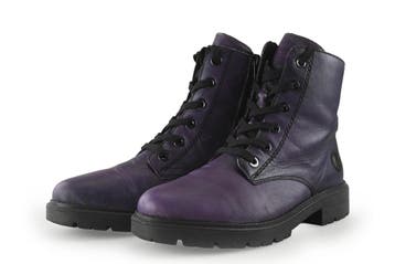 Rieker Veterboots in maat 40 Paars, Kleding | Dames, Schoenen, Overige kleuren, Verzenden, Overige typen, Gedragen