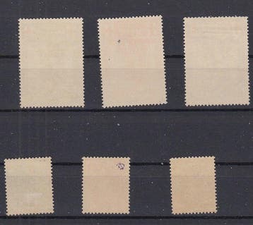 België 1912 - Rode Kruis - OBP : 126/128 , 129/131, Gestempeld