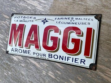 MAGGI - Emaille bord - MAGGI Vintage emaille bord 50 cm