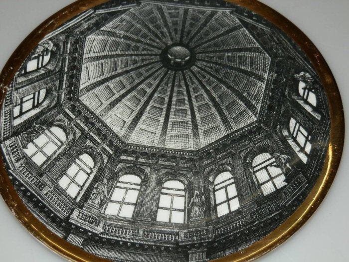 Fornasetti-Milano - Beeld, Piatto serie Cupole dItalia -, Antiek en Kunst, Antiek | Meubels | Stoelen en Sofa's
