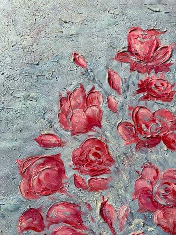 Henri Hart (1965 -) - Roses de velours