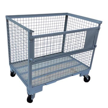 Gitterbox GB020 met wielen & 1 klep nieuw 1240x835x970mm