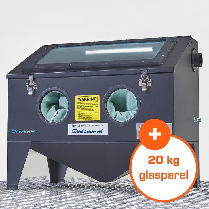 Datona Straalcabine – 175 liter + 20kg glasparel - Datona -, Bricolage & Construction, Outillage | Autres Machines, Enlèvement ou Envoi