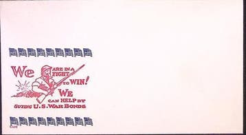 Amerikaanse envelop WWII (lijst optie), Verzenden