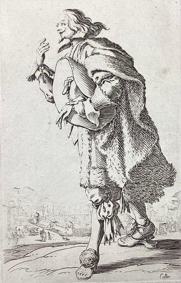 Jacques Callot (1592-1635) - 2 tavv. di La Noblesse de