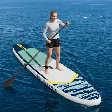 vidaXL Opblaasbare Stand Up Paddle Board APEX 366 x 81 x 15, Sports nautiques & Bateaux, Verzenden