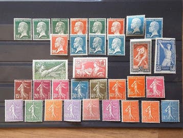 France 1923/1932 - Série Pasteur complète, Jeux Olympiques, Gestempeld