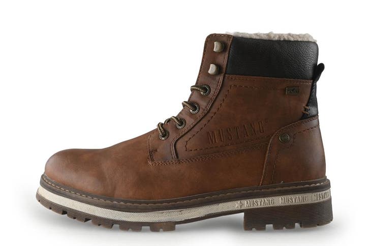 Mustang Veterboots in maat 43 Cognac, Kleding | Heren, Schoenen, Overige kleuren, Zo goed als nieuw, Boots, Verzenden