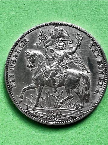 Allemagne, Saxe Siegestaler Sachsen. Thaler 1871 B