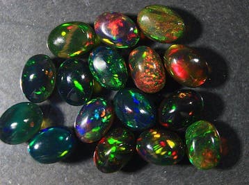 Sans réserve - 8,50 ct - opales noires éthiopiennes, Collections