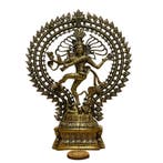 Beeld Shiva Nataraj XXL Dubbele Ring - Brons/Messing, Sport en Fitness, Gezondheidsproducten en Wellness, Ophalen of Verzenden