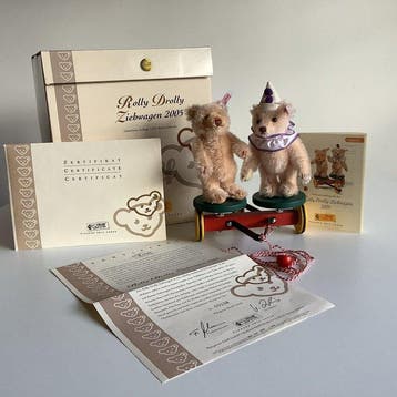 Steiff - Teddybeer Rolly Drolly Ziebwagen 2005 - 2000-2010 -