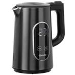 Waterkoker | Grijs/Zwart | 1.5L | 40°C/100°C |, Verzenden, Nieuw in verpakking