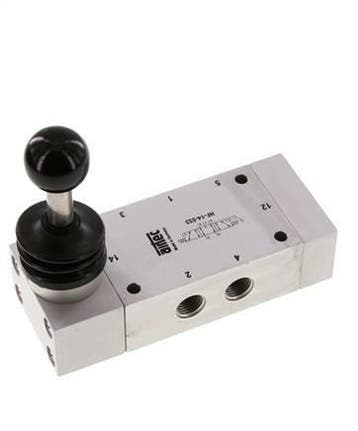 valve à levier central déchappement 5/3 G1/4, Verzenden