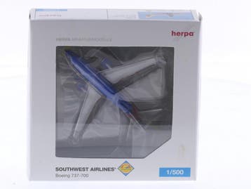 Schaal 1:500 Herpa 515559 Boeing 737-700 Southwest Airlin..., Ophalen of Verzenden, Zo goed als nieuw