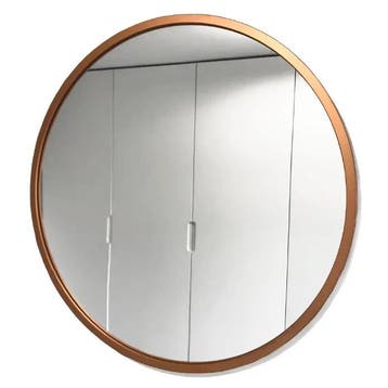 Spiegel | YUVA | Hout (Koperkleurig) | Ø600mm Luxus, Verzenden