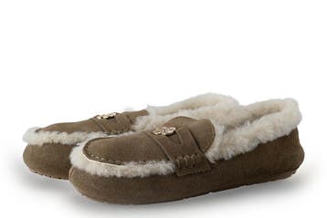 Manfield Pantoffels in maat 38 Beige, Verzenden, Pantoffels of Sloffen