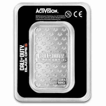 Wereld. Silver bar Call of Duty(TM) Black OPS 6 - 1 Oz