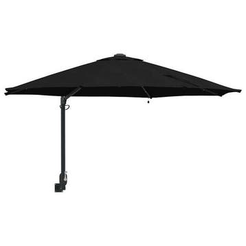 Parasol inclinable LED Noir - deco jardin seconde chance..., Jardin & Terrasse, Verzenden