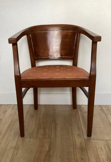 Thonet - Fauteuil - Satijn, Eik - Arm/Bureaustoel