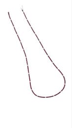 Kraagketting - 18 karaat Witgoud - 7.91ct. tw. Robijn -