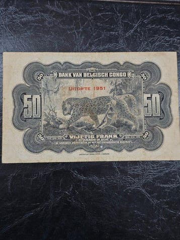 Belgisch-Congo. - 50 Francs - 1951 - Serie R - Pick 16i